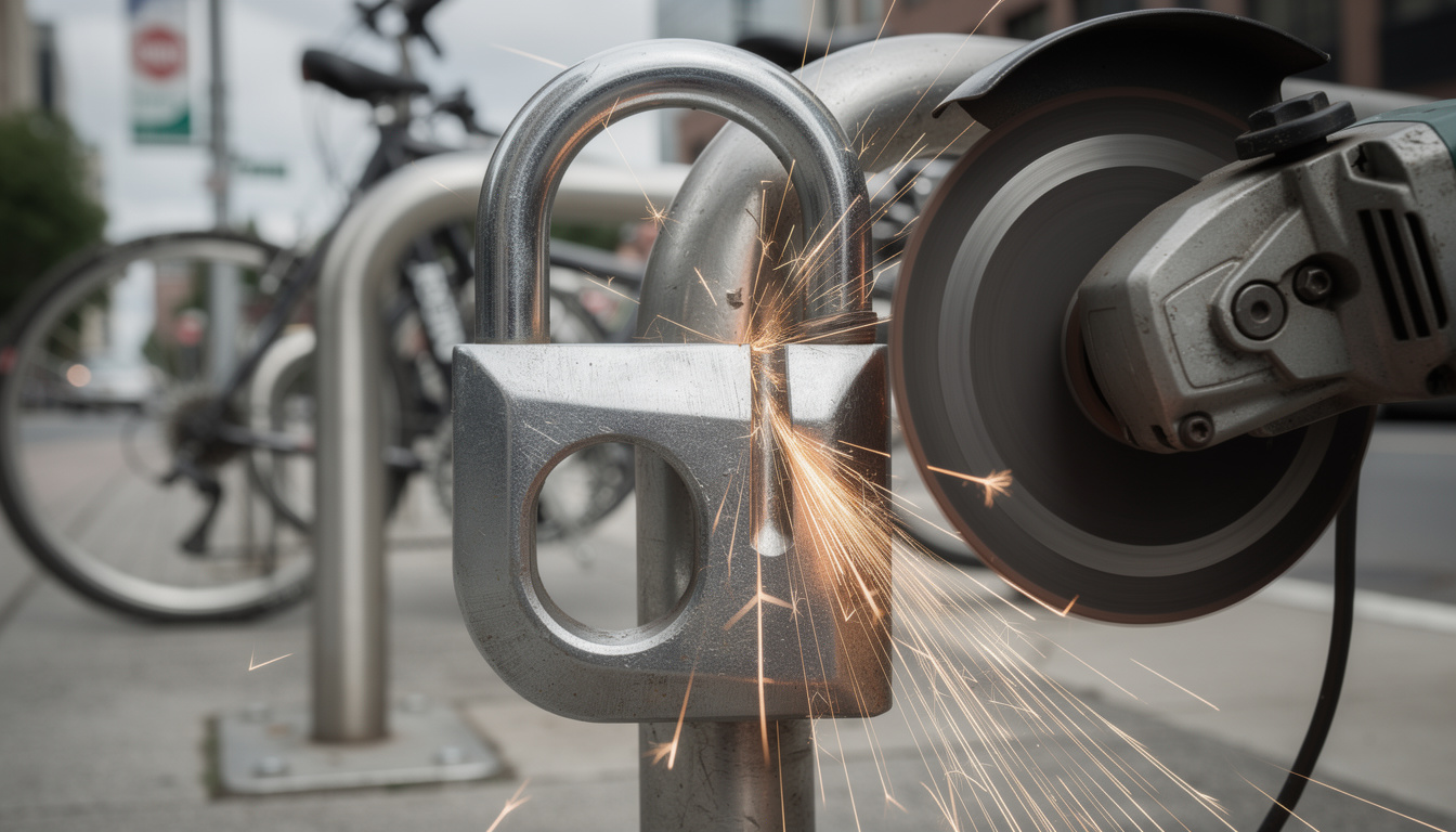 découvrez notre analyse approfondie des alliages de tungstène utilisés dans les antivols haute sécurité et leur résistance face aux attaques de meuleuses portatives.