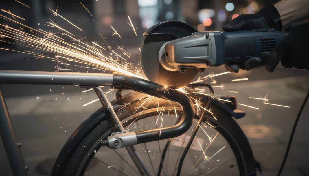 découvrez notre test de résistance à la meuleuse d'angle des antivols u haute sécurité pour protéger efficacement votre vélo contre le vol.