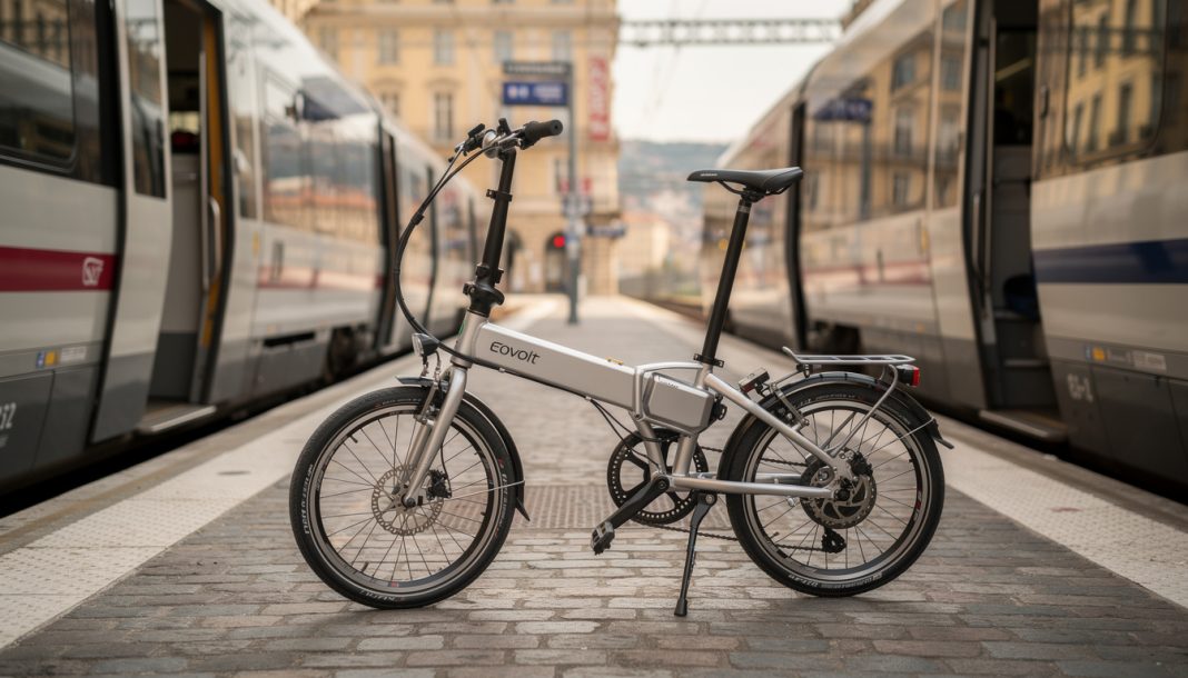 découvrez le test complet du vélo pliant électrique eovolt, conçu à lyon, idéal pour vos trajets en train grâce à sa compacité et sa praticité.