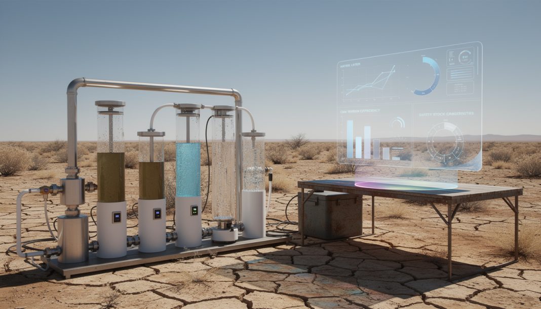 découvrez les meilleures méthodes d'hydratation en zone aride, incluant les systèmes de filtration efficaces et le calcul précis des stocks de sécurité pour garantir un approvisionnement en eau fiable.