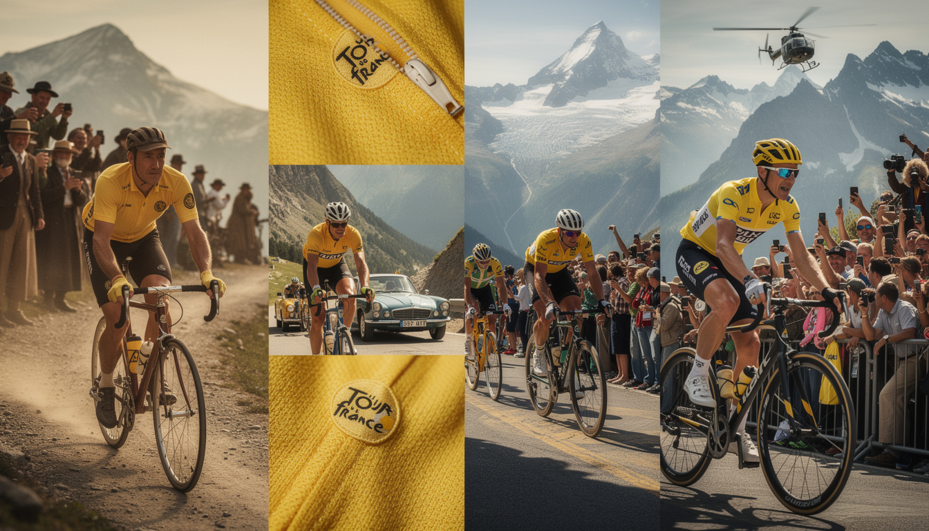 découvrez l'évolution et la signification du maillot jaune à travers une analyse détaillée des matériaux textiles utilisés de 1919 à aujourd'hui.