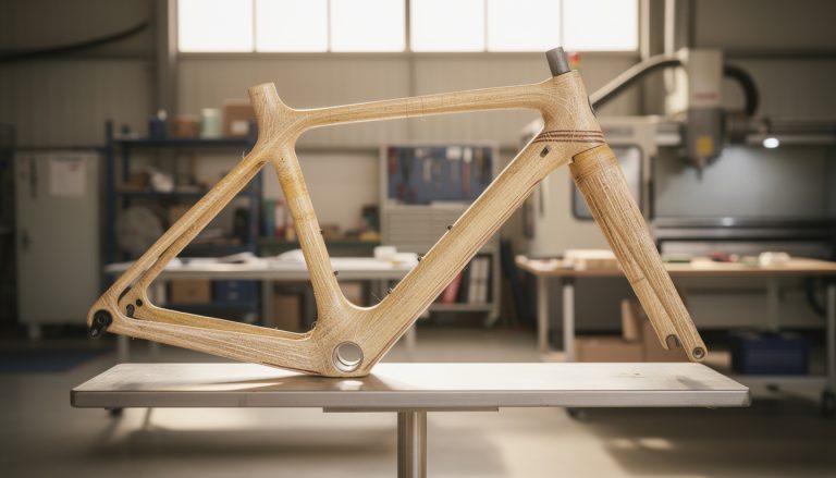 découvrez comment les matériaux bio-sourcés, notamment la fibre de lin, sont utilisés pour fabriquer des cadres haute performance alliant durabilité et performance.