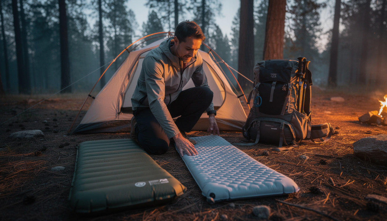 comparez l'efficacité thermique des matelas gonflables et en mousse pour optimiser votre confort de couchage lors de vos nuits en plein air.