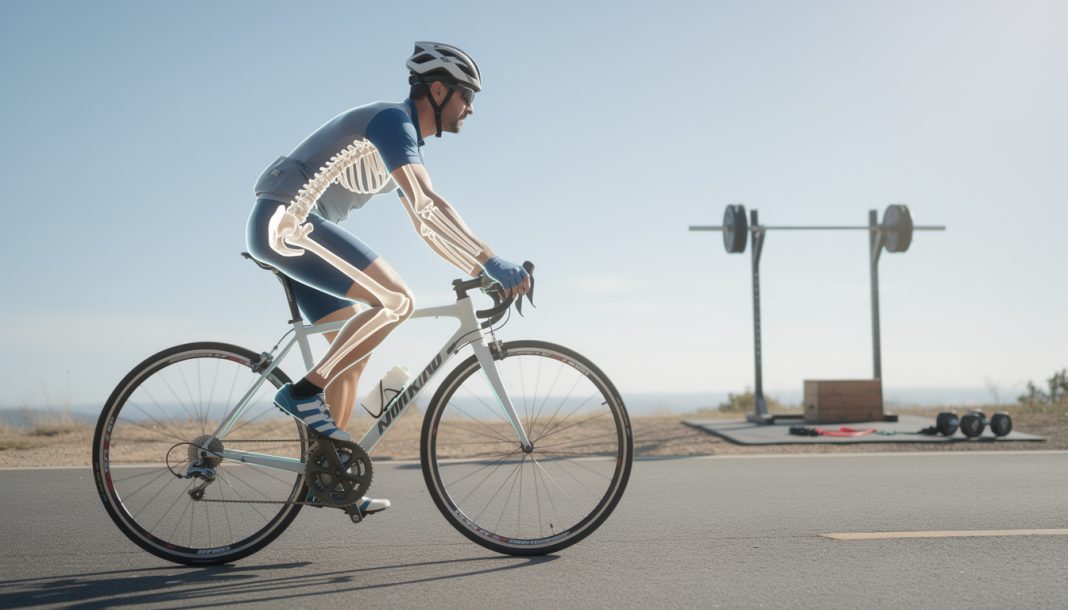 découvrez pourquoi le manque d'impact dans le cyclisme peut entraîner l'ostéopénie et l'importance d'un travail de renforcement osseux pour préserver la santé de vos os.