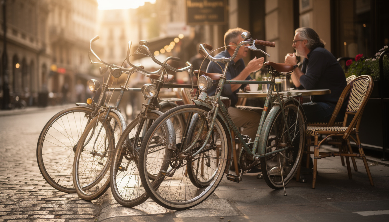 découvrez les portraits de passionnés qui entretiennent avec amour leurs vélos vintage, des modèles d'exception qui roulent encore comme au premier jour.