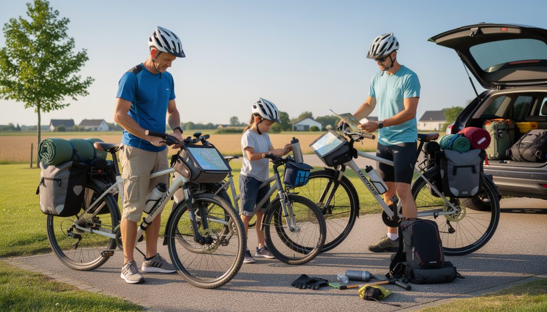 découvrez pourquoi nous avons choisi le voyage à vélo en famille et comment nous organisons la logistique ainsi que le matériel nécessaire pour partir à quatre.