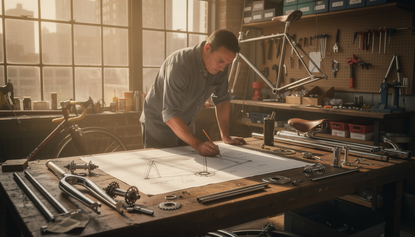 découvrez comment nous avons collaboré avec un cadreur pour créer le vélo de rêve, alliant passion et savoir-faire artisanal.