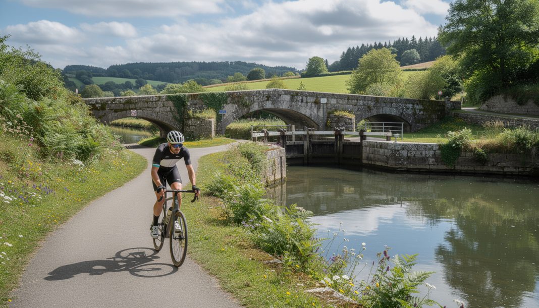découvrez un itinéraire technique à vélo le long du canal de nantes à brest en bretagne, alliant paysages pittoresques et défis sportifs pour les passionnés de cyclisme.