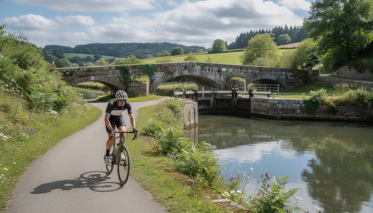 découvrez un itinéraire technique à vélo le long du canal de nantes à brest en bretagne, alliant paysages pittoresques et défis sportifs pour les passionnés de cyclisme.