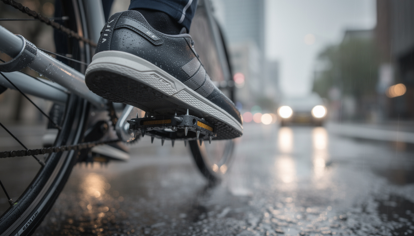 découvrez comment les pédales plates à picots peuvent optimiser le transfert de force avec des chaussures de ville pour une meilleure performance et confort lors de vos déplacements urbains.