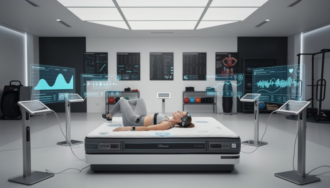 découvrez comment l'analyse du sommeil en compétition, grâce à l'utilisation de matelas et capteurs personnalisés, optimise la récupération et la performance des athlètes.