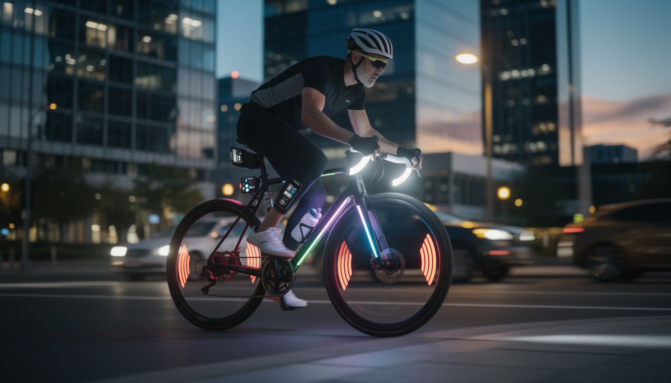 découvrez l'éclairage intelligent pour vélo, des feux innovants qui s'adaptent automatiquement à l'inclinaison et à la vitesse du cycliste pour une sécurité optimale et une meilleure visibilité.