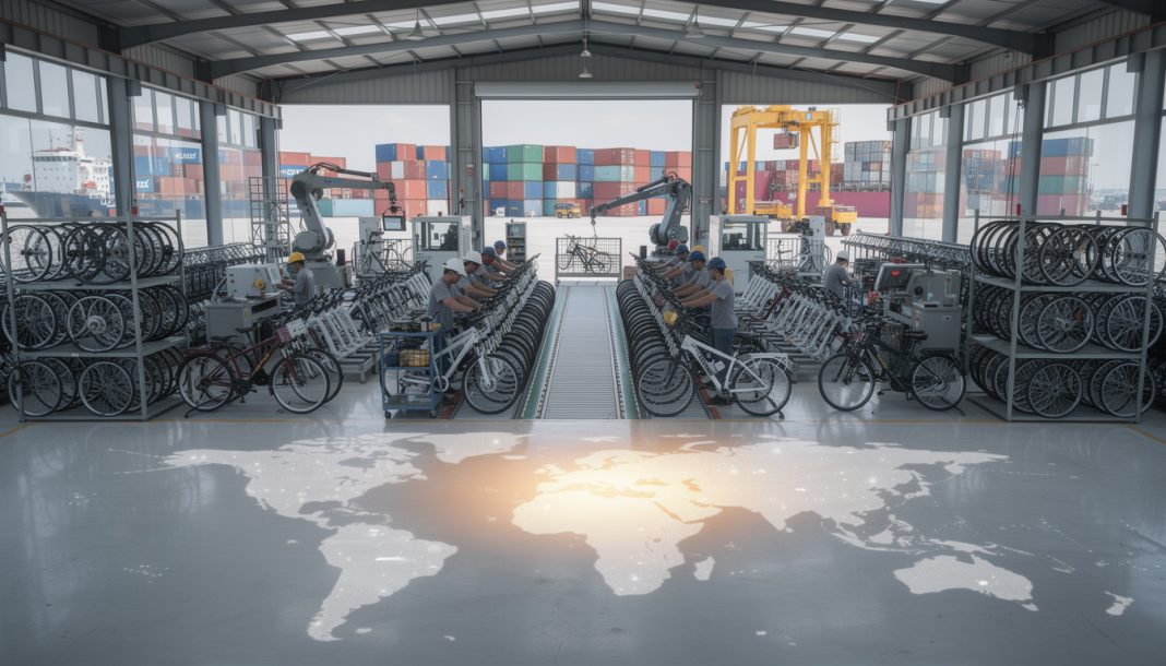 découvrez comment la production mondiale de vélos a migré vers l'asie et les enjeux géopolitiques qui en découlent dans ce panorama complet du marché du vélo.
