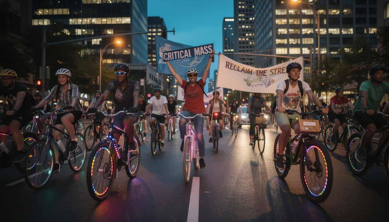 découvrez comment la culture critical mass utilise le vélo pour revendiquer et transformer l'espace urbain, favorisant un partage plus équitable et durable de la ville.