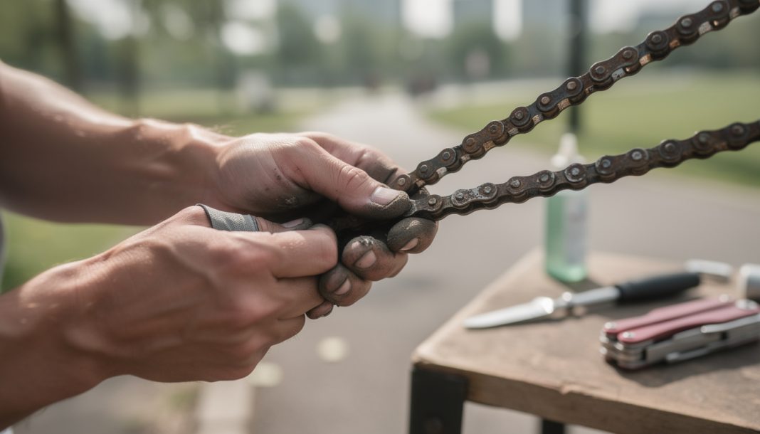 la maintenance préventive : apprenez à vérifier l'usure de votre chaîne pour éviter qu'elle ne casse et prévenir les pannes imprévues.