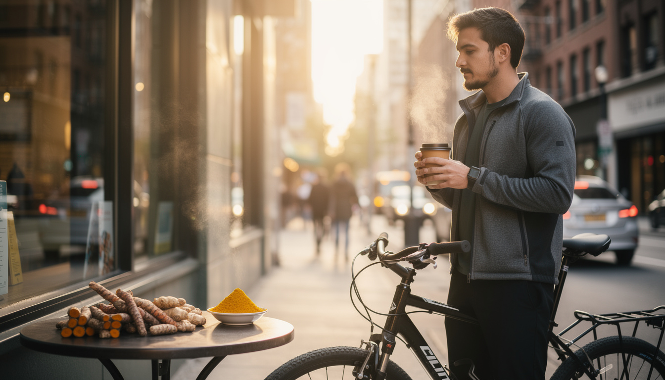 découvrez comment le curcuma et le gingembre, aux propriétés anti-inflammatoires, peuvent améliorer la récupération et la performance des cyclistes grùce à une nutrition ciblée.