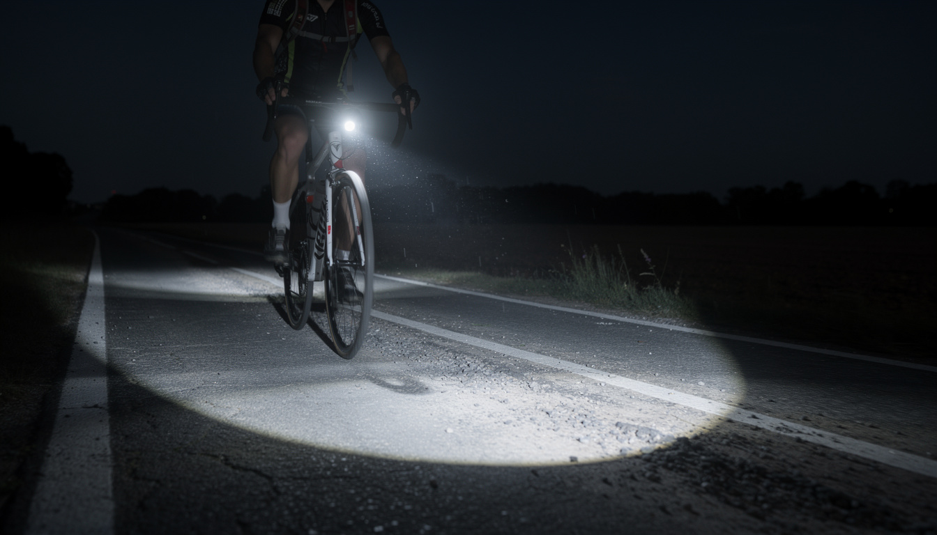 découvrez un éclairage vélo puissant qui vous permet de voir clairement et d'être vu à plus de 500 mètres, assurant votre sécurité lors de vos trajets nocturnes.