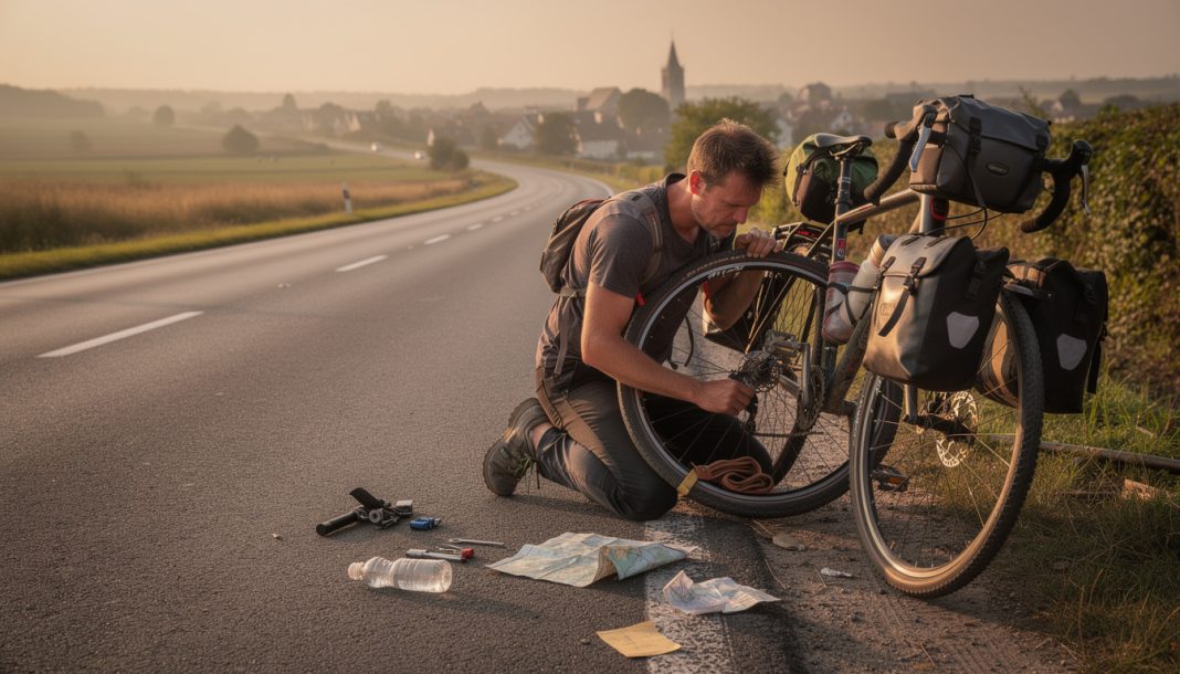 découvrez l'erreur de débutant lors d'un voyage à vélo qui m'a coûté 400€ et 2 jours, et apprenez comment l'éviter pour profiter pleinement de votre aventure.