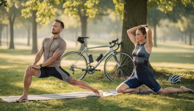 découvrez des séquences de yoga spécialement conçues pour les cyclistes, ciblant l'ouverture des psoas et de la cage thoracique afin d'améliorer la flexibilité, la posture et la performance.