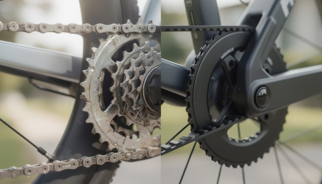 découvrez les avantages et inconvénients des chaînes classiques et des courroies carbone pour vélo. faut-il investir davantage pour garantir une utilisation plus silencieuse et durable ?