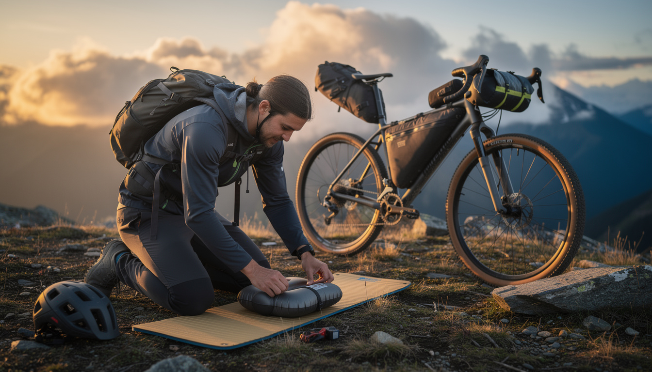 découvrez l'accessoire secret des bikepackers pro pour dormir confortablement n'importe où, sans douleur, lors de vos aventures en plein air.