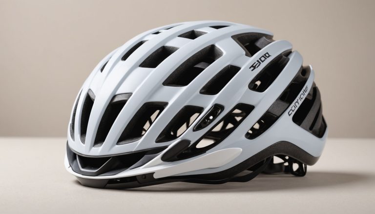 Casque de vélo moderne sur fond neutre
