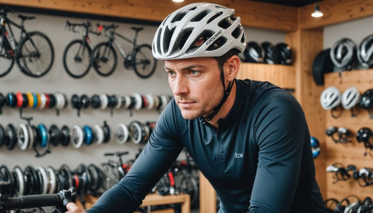 Cycliste débutant choisissant un vélo de route dans un magasin