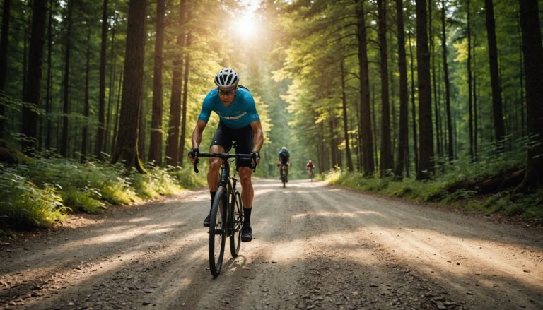 Illustration générée par IA représentant plusieurs disciplines cyclistes (route, gravel, VTT), ne représente pas un lieu ou un cycliste réel